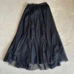 チュールスカート ロングスカート