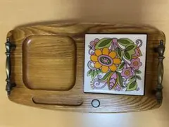 レトロ　ヴィンテージ　木製トレー　インテリア