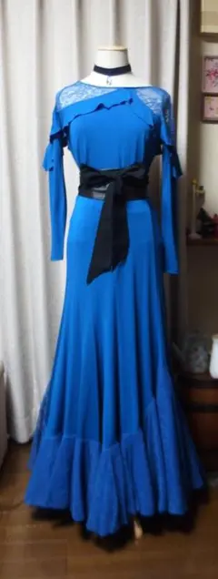 チャコット　社交ダンス　スタンダード　ドレス スタンダードドレス WS0604D レッド M 社交ダンス モダンドレス