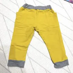 Moujonjon イエローパンツ ポケット付き　90cm