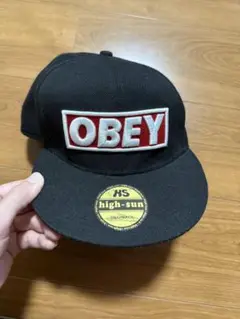 OBEY ブラックキャップ high-sun SNAPBACK