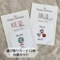 《 商品番号④ 》選び取りカード　ましかく　台紙セット89