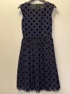 To b by agnes b ノースリーブ　ドットワンピース