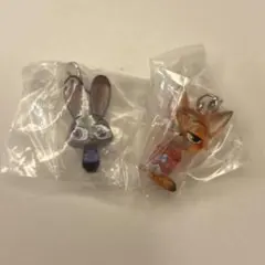 ズートピア2 めじるしアクセサリー ニックワイルドA ジュディホップスA　ガチャ