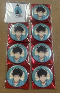 呪術廻戦 KITTE アクリルチャーム 缶バッジ　伏黒恵