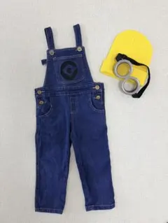 ミニオン オーバーオール ニット帽　ゴーグル3点セット