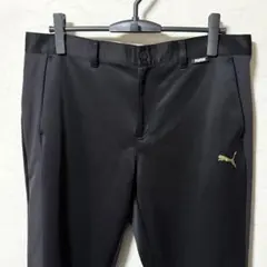 プーマ ゴルフパンツ メンズXXL ブラック ロゴ ストレッチ