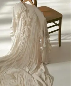 【LILY BROWN】リリーブラウン　ワッシャーフリルワンピース　インナー付き