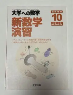 新数学演習 旧版 1998年7月 大学への数学 臨時増刊 東京出版 東大京大