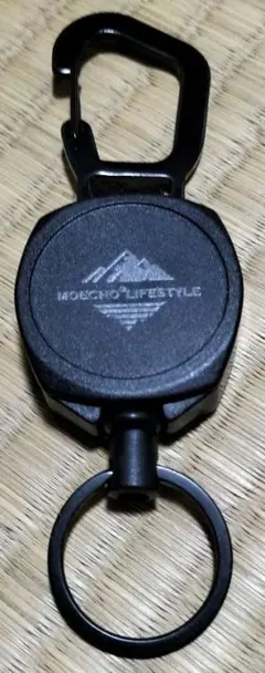 [MOECHO] リールキーホルダー ブラック