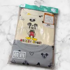 新品 ミッキー 肌着 80cm 長袖 シャツ3枚組　あったか インナー 男の子