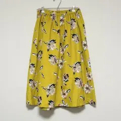 【未使用】【美品】Free's Mart　花柄　ミディスカート　秋冬