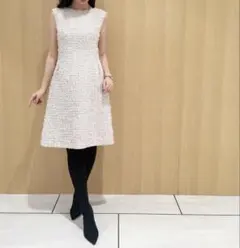 Aveniretoile オリジナルツイードポケットビジューワンピースのサムネイル