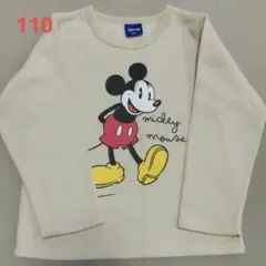 ディズニー　ミッキーマウス　裏起毛トレーナー　110
