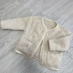 無印　フリースアウター クリーム色 90