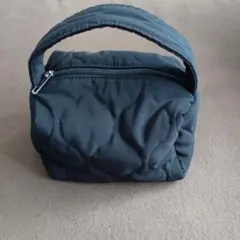 ブラック キルティング トートバッグ