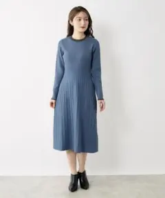 index チャコールグレー マルチウェイニットアップワンピース【洗濯機洗い可】