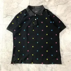 希少デザイン 00s old stussy ポロシャツ ssリンク ブラックのサムネイル