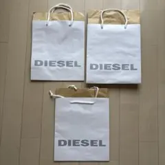 DIESEL ディーゼル ショッパー ショップ袋 紙袋 3枚まとめて