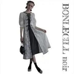 BONLECILL noir タグ付き　ワンピース　ロング　スカート　シアー