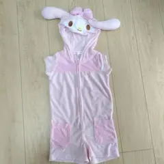 マイメロディ耳付きフリースルームウェア 110