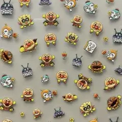 ネイルシール 5D3D立体 アンパンマン バイキンマン キャラクター