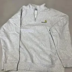 Carhartt グレー ハーフジップ トレーナー