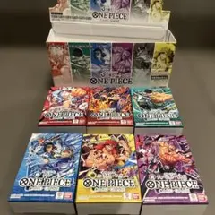 ONE PIECEカードゲームのスタートデッキ、赤ルフィ・緑ゾロ・紫サボの