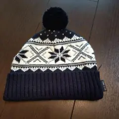 COMME CA ISM ニット帽 ポンポン付き