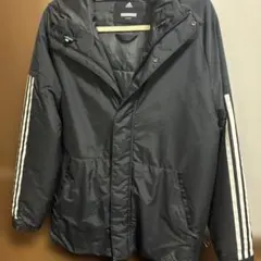 adidas フード付きナイロンジャケット M ブラック