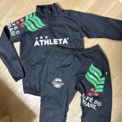 ATHLETA 上下ピステ・ウィンドブレーカー セットアップ Lサイズ 黒