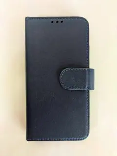 iPhone7/8/SE2/SE3用 ネイビー手帳型ケース