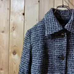 ss1497 クードシャンス ツイード ジャケット ブラック レディース 38