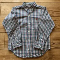 ラルフローレンチェック長袖ボタンダウンシャツ　120