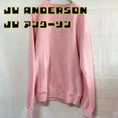 未使用 JW ANDERSON アンダーソン トレーナー ピンク ロゴ刺繍 Mのサムネイル
