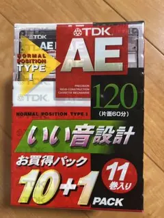 TDK カセットテープ AE-120 11本セット