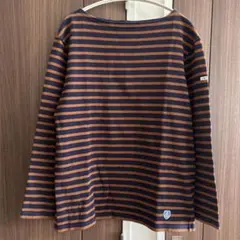 オーシバル✳︎メンズボーダー長袖Tシャツ　サイズ4