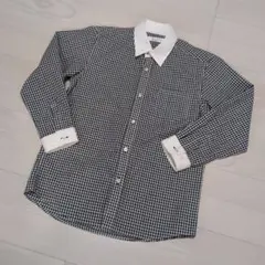 ELLE en noir 長袖シャツ チェック 襟付き　130
