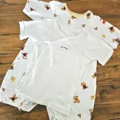 ミキハウス クマ柄ロンパース