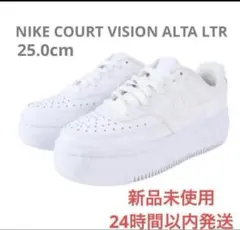 NIKE スニーカー コートビジョンアルタDM0113-100 厚底 25.0㎝