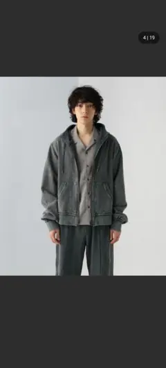 SET UP対応 UNDERGROUND MODE　ピグメントZIPパーカーのサムネイル