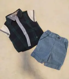 familiar シャツ ショートパンツ セットアップ フォーマル ファミリア