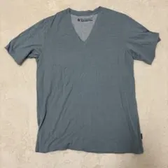 グレー Vネック Tシャツ リサイクル素材