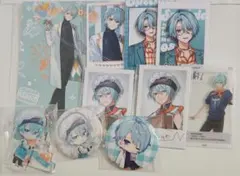 渚トラウト　チェキ風カード、缶バッジなど合計10点　送料込み　ハーフアニバなど