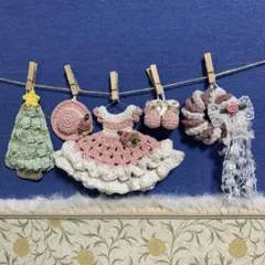 ひつじの執事様専用♡ ミニチュアモチーフ ガーランド クリスマス