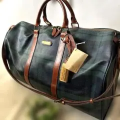 美品✨ラルフローレン ブラックウォッチ　2way ボストンバッグ　付属品