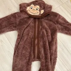 おさるのジョージデザイン フリースロンパース