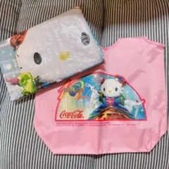 ハローキティ　トートバッグ　エコバッグ　レジャーシート　非売品　USJ10周年