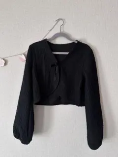 レディース クロップドカーディガン・シャツ・ライダースジャケット セット