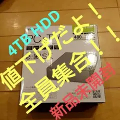 値下げだっちゃ！4TB 外付けハードディスクELD-CED040UBK